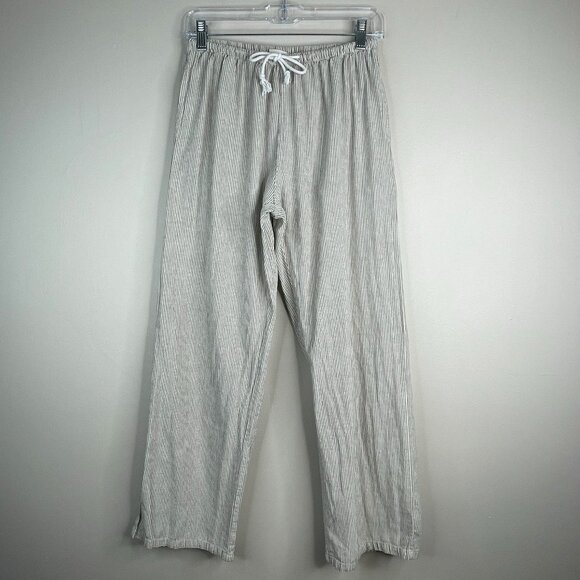 John Galt Pants - John Galt Pants Women Small Linen Blend Beachy Neutral Capsule Wide Leg Melville